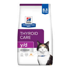 Hill's Prescription Diet y/d Thyroid Care Chicken Flavor Dry Cat Food-product-tile