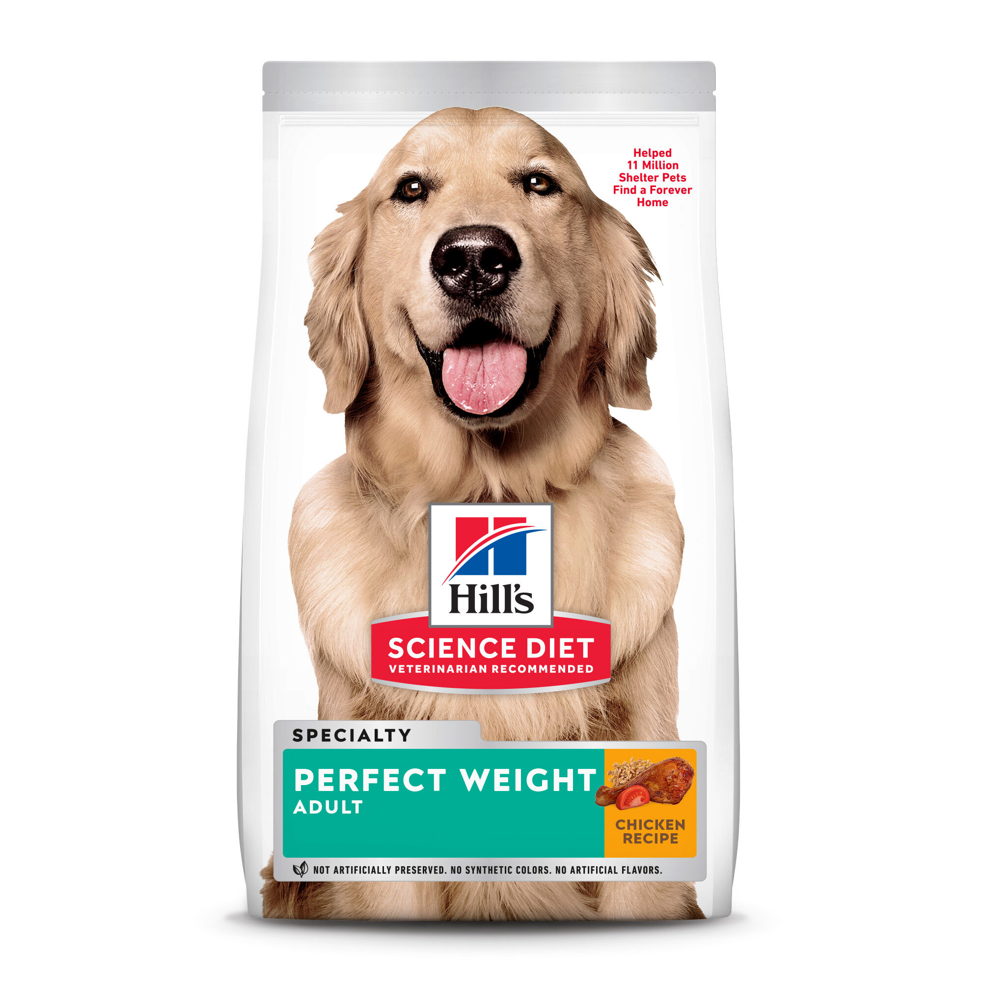 Hill s Science Diet Adult Perfect Weight Chicken Dry Dog Food 12