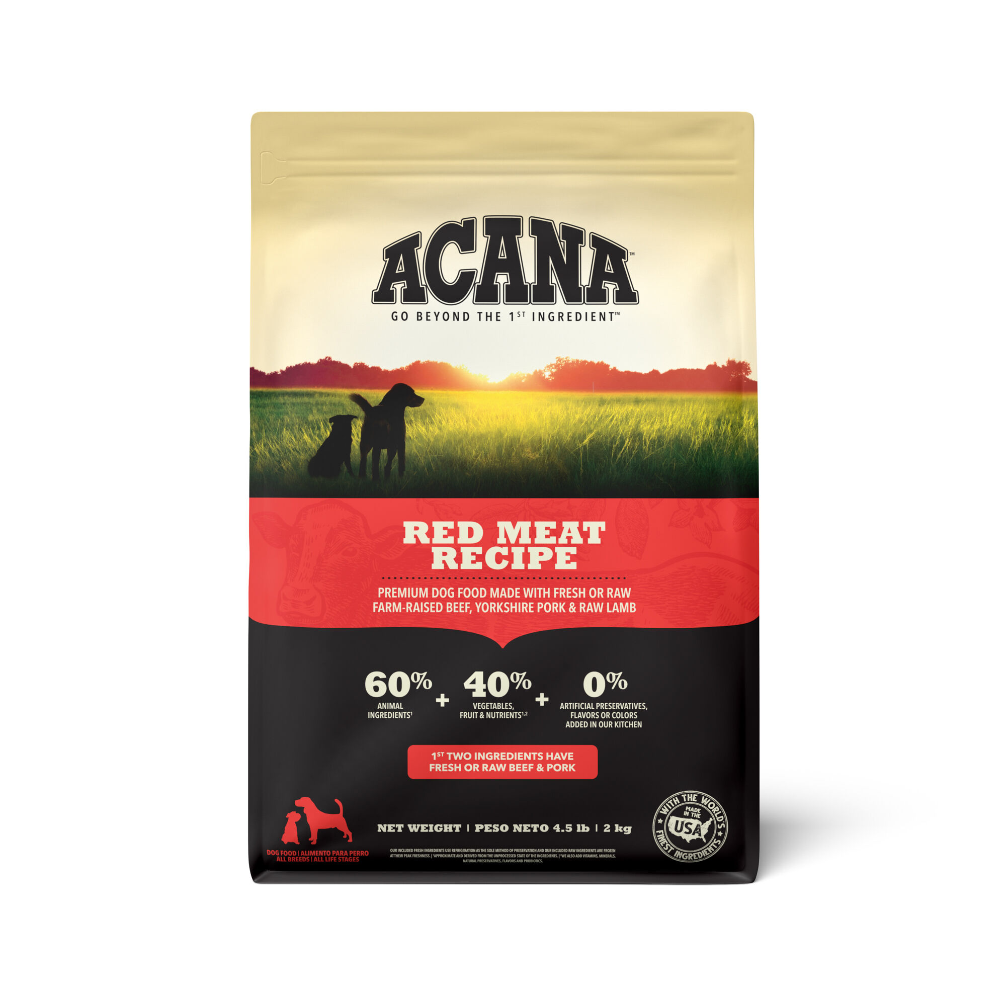 ACANA Red Meat Recipe Grain Free Dry Dog Food 4.5 lb Bag 1800PetMeds