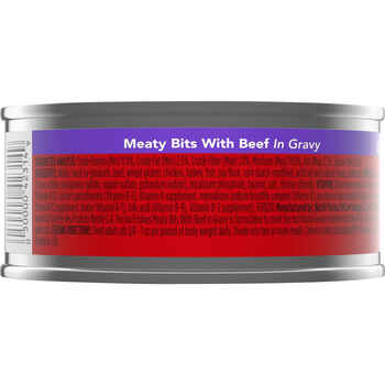 Friskies Meaty Bits with Beef In Gravy Wet Cat Food 5.5 oz - Case of 24