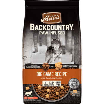 Merrick Backcountry Raw Infused Grain Free Big Game Dry Dog Food 20-lb product detail number 1.0
