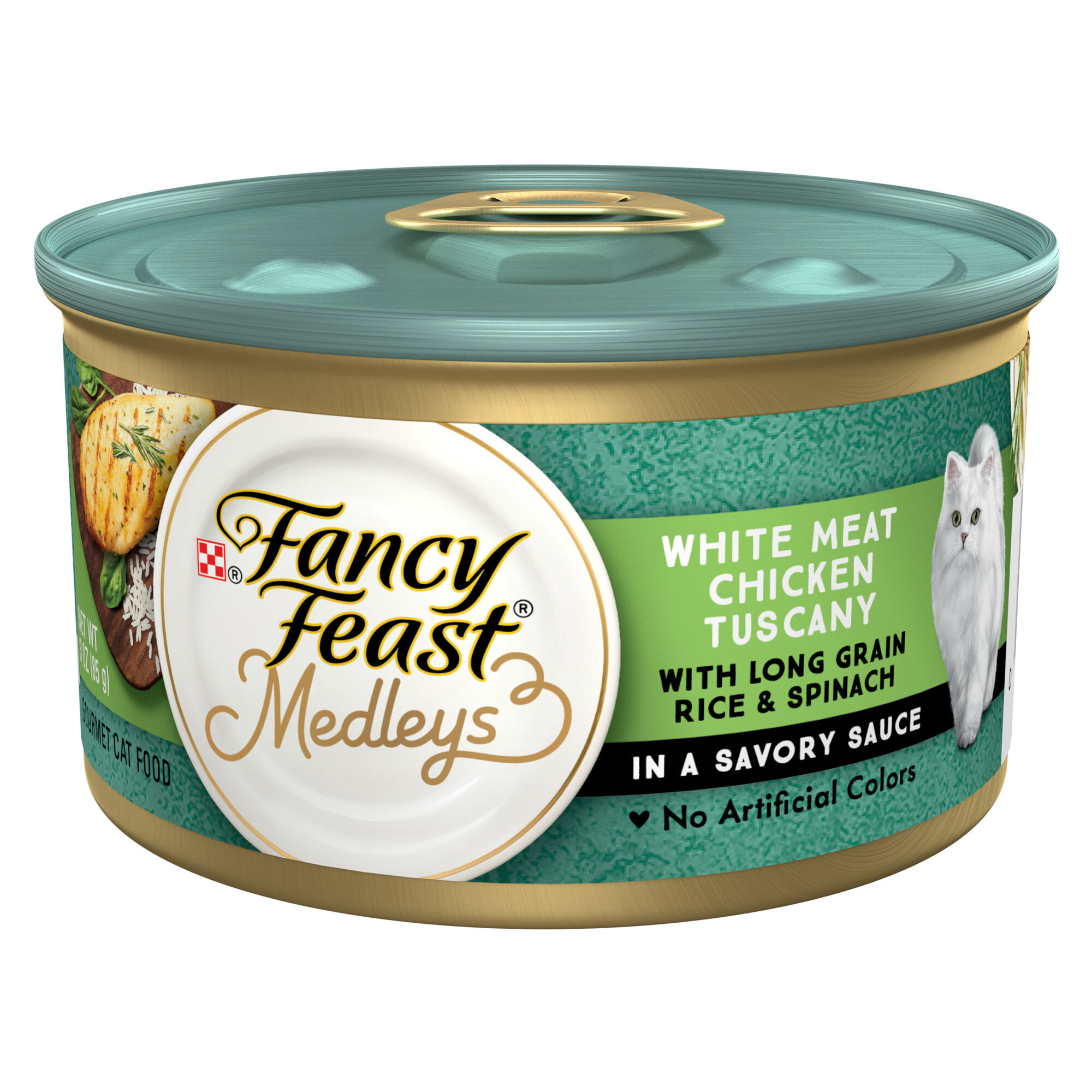 Fancy Feast Medleys White Meat Chicken Tuscany Wet Cat Food 3 oz