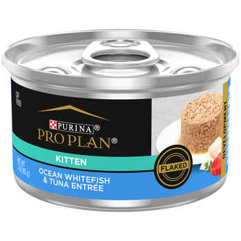 Purina Pro Plan Kitten Ocean Whitefish & Tuna Entree Flaked Wet Cat Food 3 oz Cans (Case of 24) product detail number 1.0