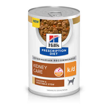 Hill's Prescription Diet k/d Kidney Care Chicken & Vegetable Stew Wet Dog Food - 12.5 oz Cans - Case of 12 product detail number 1.0