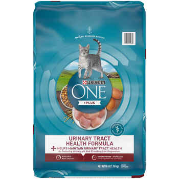Purina ONE +Plus Urinary Tract Health High Protein Chicken Dry Cat Food 16 lb Bag product detail number 1.0