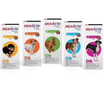 Bravecto Chews for Dogs, 4.4-9.9 lbs, 1 treatment, 112.5 mg Fluralaner