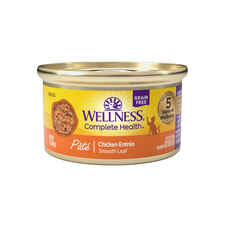 Wellness Complete Health Natural Grain Free Chicken Entree Pate Wet Cat Food - 3 oz Cans - Case of 24-product-tile