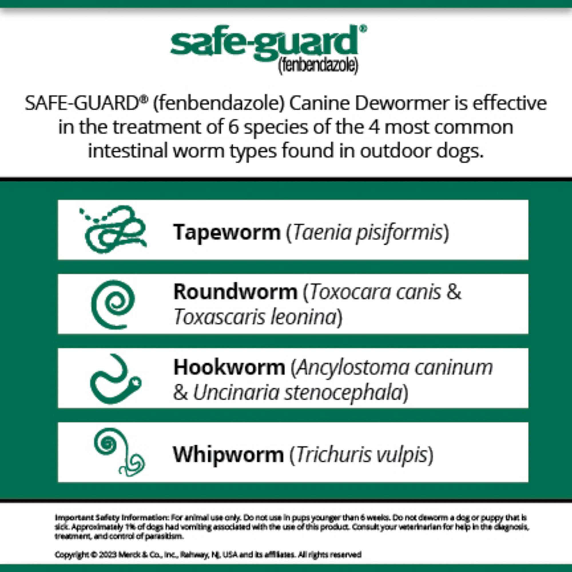 Safeguard dewormer discount dosage for dogs