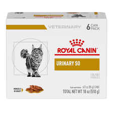 Royal Canin Veterinary Diet Feline Urinary SO Morsels In Gravy Wet Cat Food - 3 oz Cans - Pack of 6-product-tile