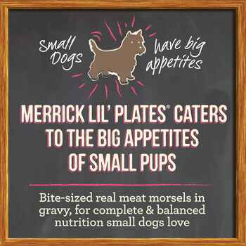 Merrick Lil' Plates Adult Small Breed Grain Free Petite Pot Pie Canned Dog Food 3.5-oz, Case of 12