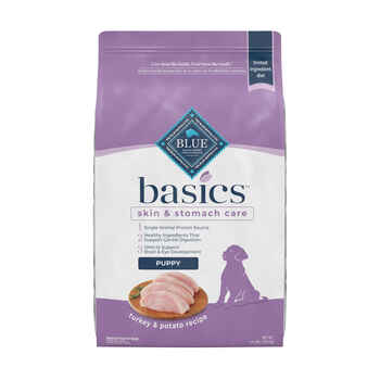 Blue Buffalo BLUE Basics Puppy Skin & Stomach Care Turkey and Potato Recipe Dry Dog Food 24 lb Bag product detail number 1.0