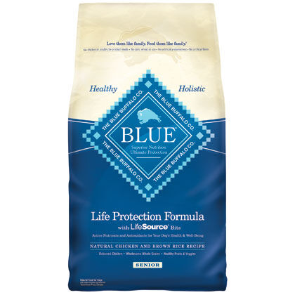 blue buffalo senior dog food 30 lb bag