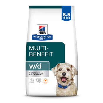 Hill's Prescription Diet w/d Multi-Benefit Digestive + Weight + Glucose + Urinary Management Chicken Flavor Dry Dog Food - 8.5 lb Bag product detail number 1.0