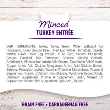 Wellness Grain Free Minced Turkey Entree 3-Ounce Can (Pack of 24)