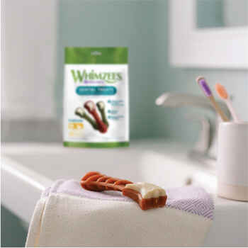 Whimzees by Wellness Brushzees Natural Grain Free Dental Chews for Dogs - Extra Small Breed - 28 count