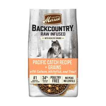 Merrick Backcountry Raw Infused with Healthy Grains Pacific Catch Dry Dog Food 20-lb product detail number 1.0