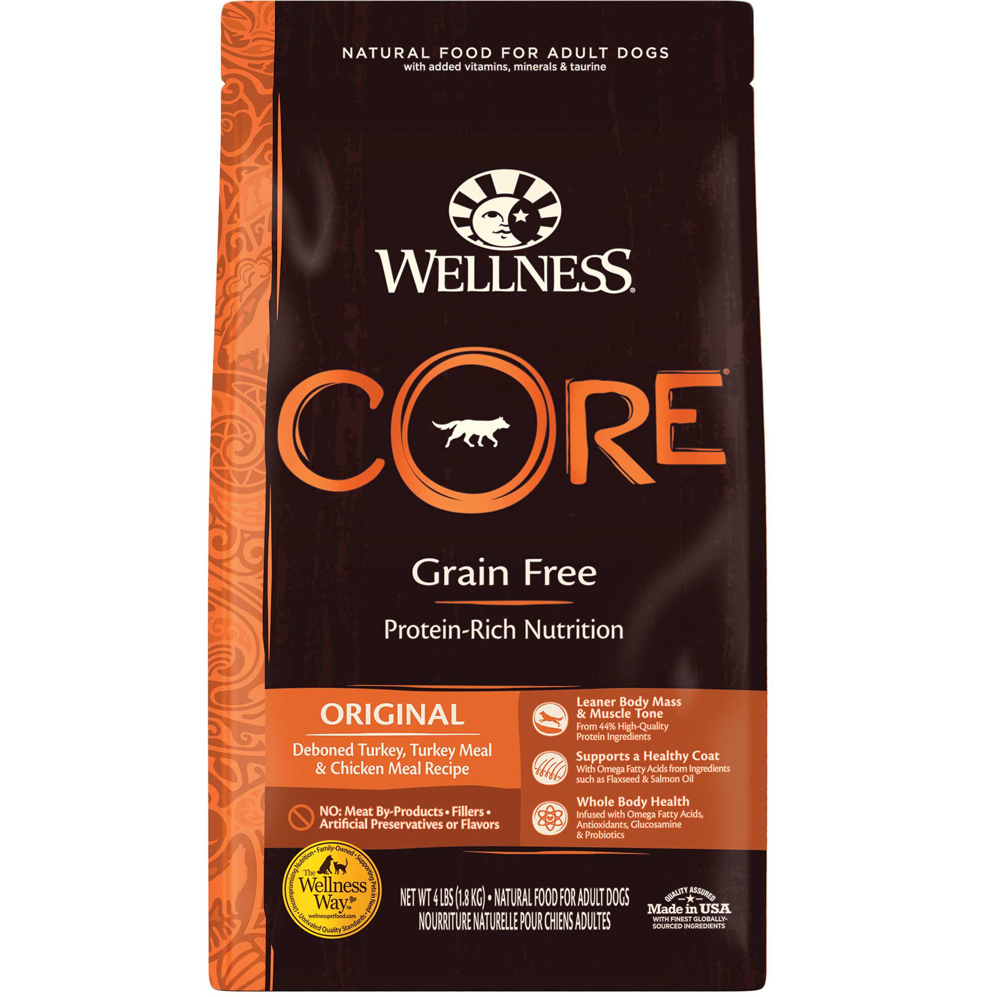 Wellness CORE Grain Free Original Recipe Dry Dog Food 4 lb Bag