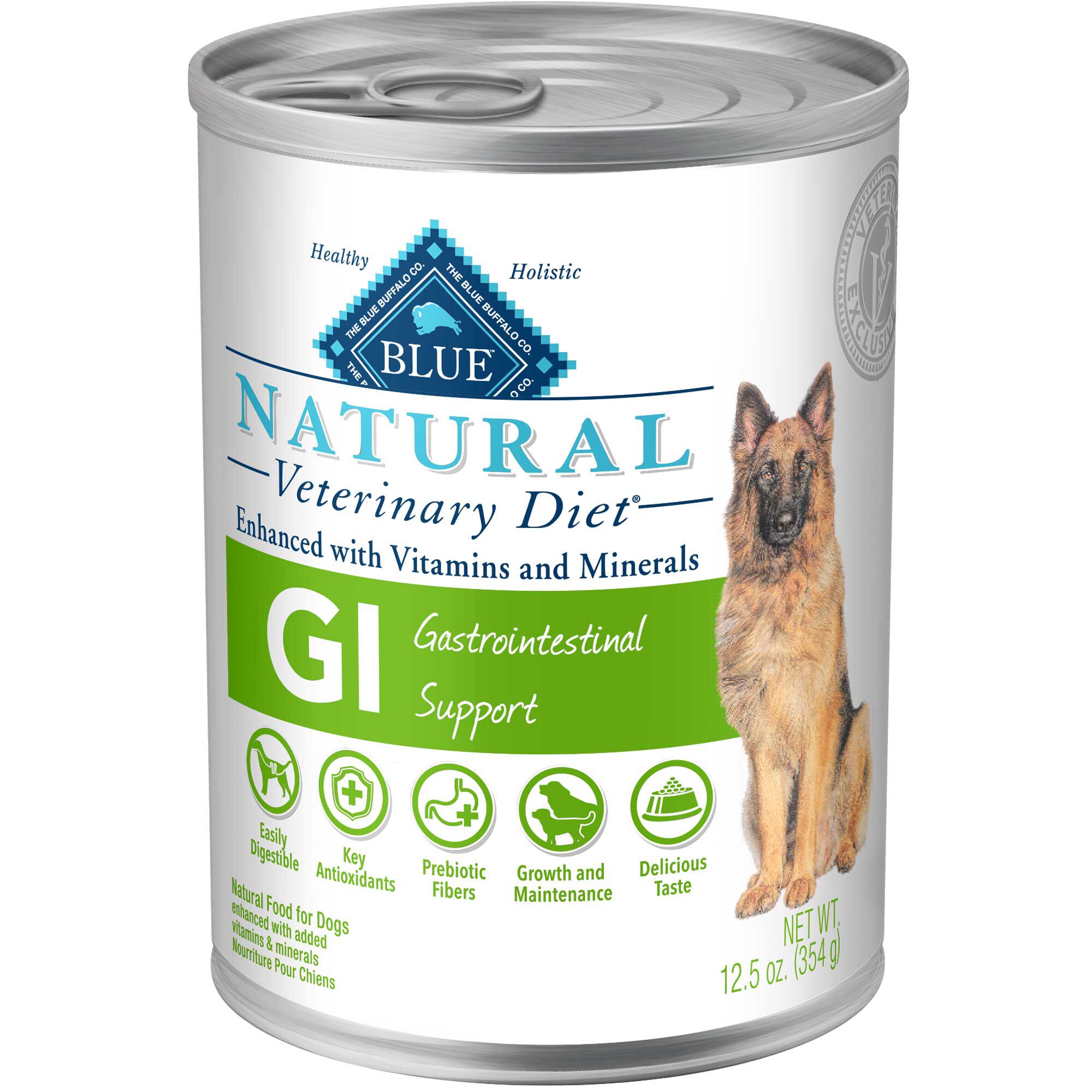 Blue Buffalo Natural Veterinary Diet Gi Gastrointestinal Support Grain Free Wet Dog Food 12.5 oz Case of 12