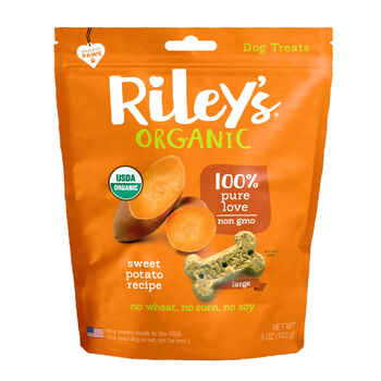 Riley's Organic Sweet Potato Recipe Large Biscuit Dog Treat 5oz product detail number 1.0