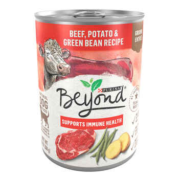 Purina Beyond Natural Wet Dog Food Pate, Grain Free Beef, Potato & Green Bean Recipe Ground Entree 13 oz Can - Case of 12 product detail number 1.0