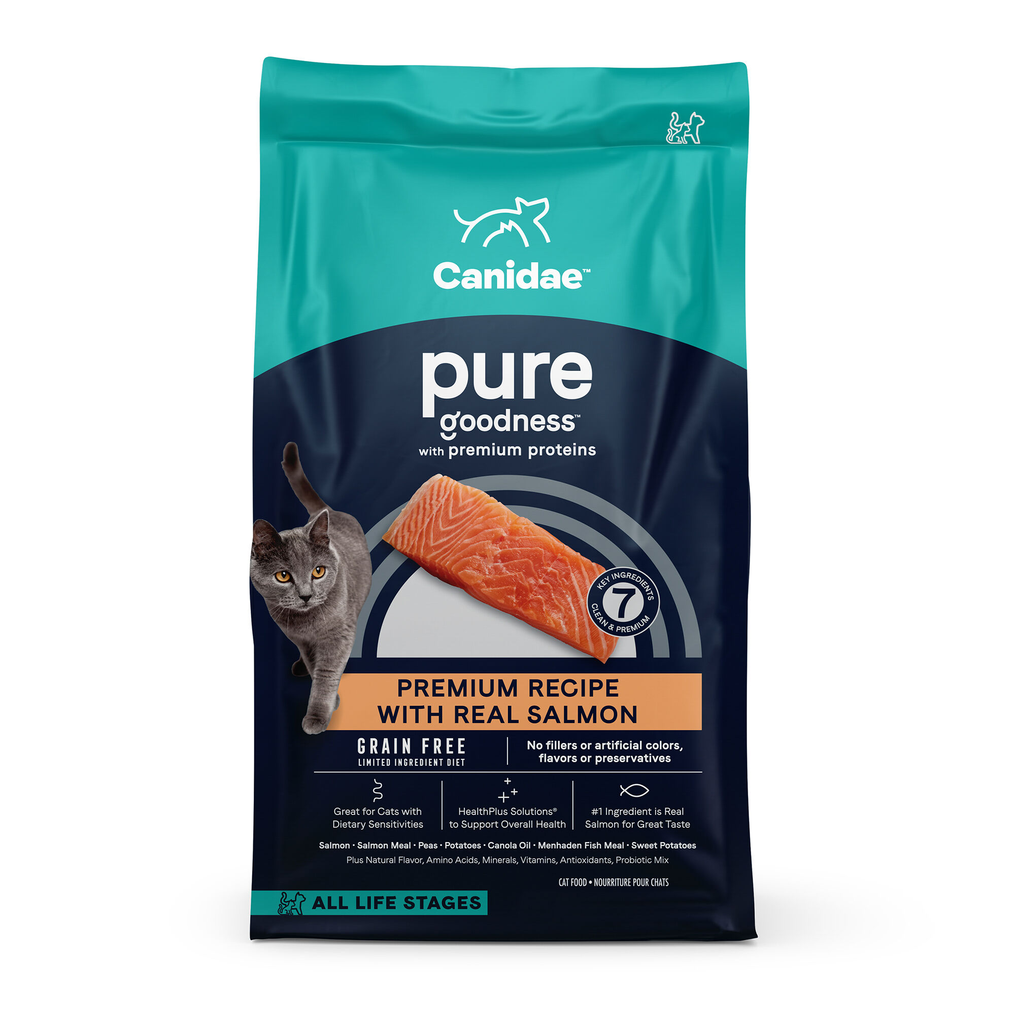 Grain free salmon cat fashion food