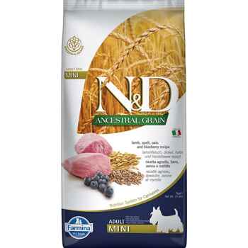 Farmina N&D Ancestral Grain Adult Mini Lamb & Blueberry Dry Dog Food 5.5 lb Bag product detail number 1.0