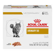 Royal Canin Veterinary Diet Feline Urinary SO Loaf in Sauce Wet Cat Food - 5.1 oz Cans - Pack of 6-product-tile