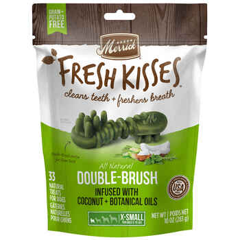 Merrick Fresh Kisses Grain Free Coconut Oil & Botanicals Dental Dog Treats Extra Small-10oz, 33 count product detail number 1.0
