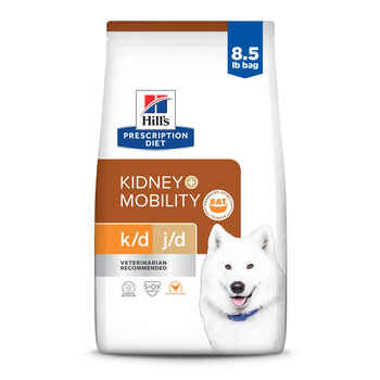 Hill's Prescription Diet k/d + j/d Kidney + Mobility Care Chicken Flavor Dry Dog Food - 8.5lb Bag product detail number 1.0