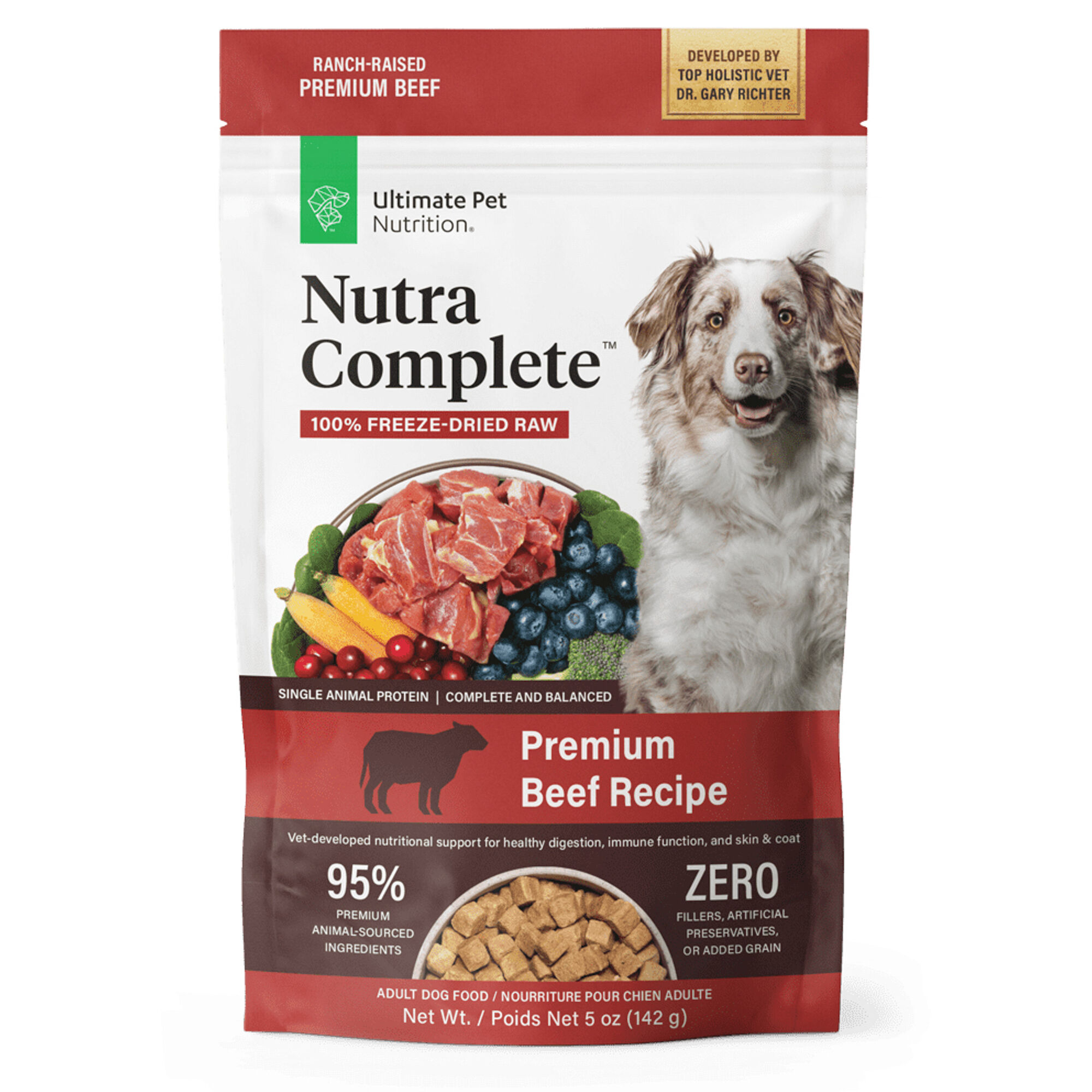 Ultimate Pet Nutrition Nutra Complete Freeze Dried Raw Beef Dog