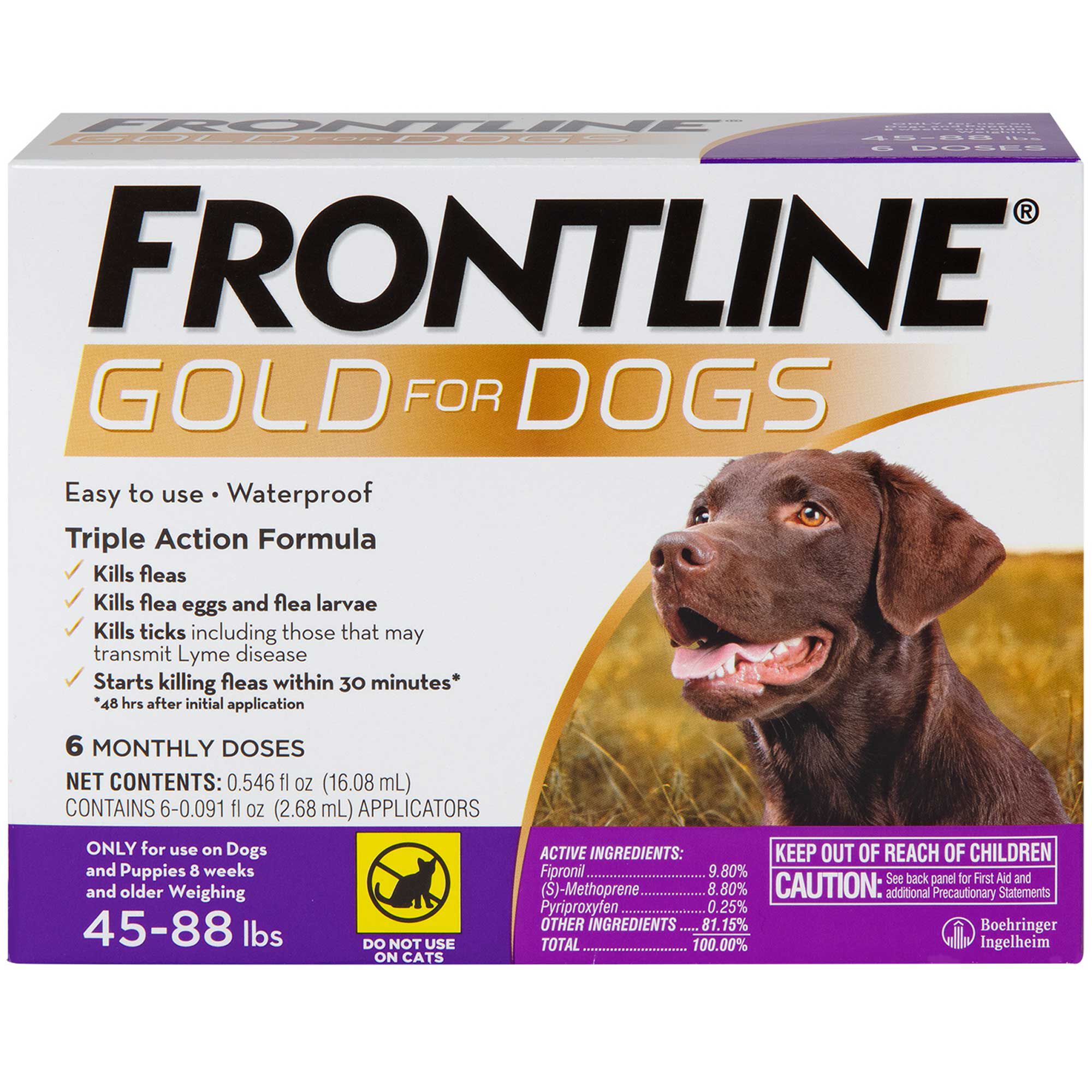 Frontline Gold 12 pk Dog Large 45 88 lbs 1800PetMeds