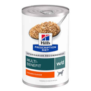 Hill's Prescription Diet w/d Multi-Benefit Digestive + Weight + Glucose + Urinary Management with Chicken Wet Dog Food - 13 oz Cans - Case of 12 product detail number 1.0