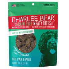 Charlee Bear Meaty Bites Beef Liver & Apples Grain-Free Freeze-Dried Dog Treats-product-tile