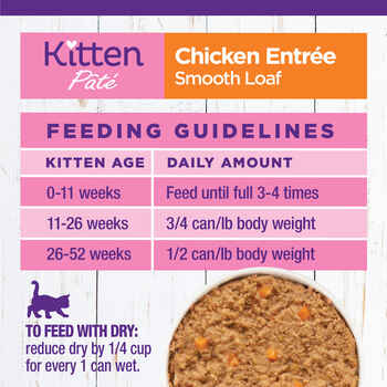 Wellness Complete Grain Free Chicken Kitten Food 3-Ounce Can (Pack of 24)