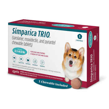 Simparica TRIO 1pk 22.1-44.0 lbs Chew product detail number 1.0