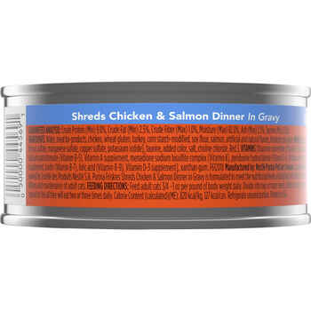 Friskies Shreds Chicken & Salmon Dinner In Gravy Wet Cat Food 5.5 oz - Case of 24