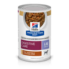 Hill's Prescription Diet i/d Low Fat Digestive Care Rice, Vegetable & Chicken Stew Wet Dog Food - 12.5 oz Cans - Case of 12-product-tile