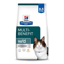 Hill's Prescription Diet w/d Multi-Benefit Digestive + Weight + Glucose + Urinary Management Chicken Flavor Dry Cat Food-product-tile