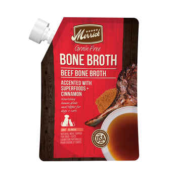 Merrick Grain Free Beef Bone Broth Wet Dog Food Topper 16-oz product detail number 1.0