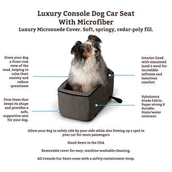 Snoozer Luxury Console Pet Car Seat - Buckskin/Java - Small