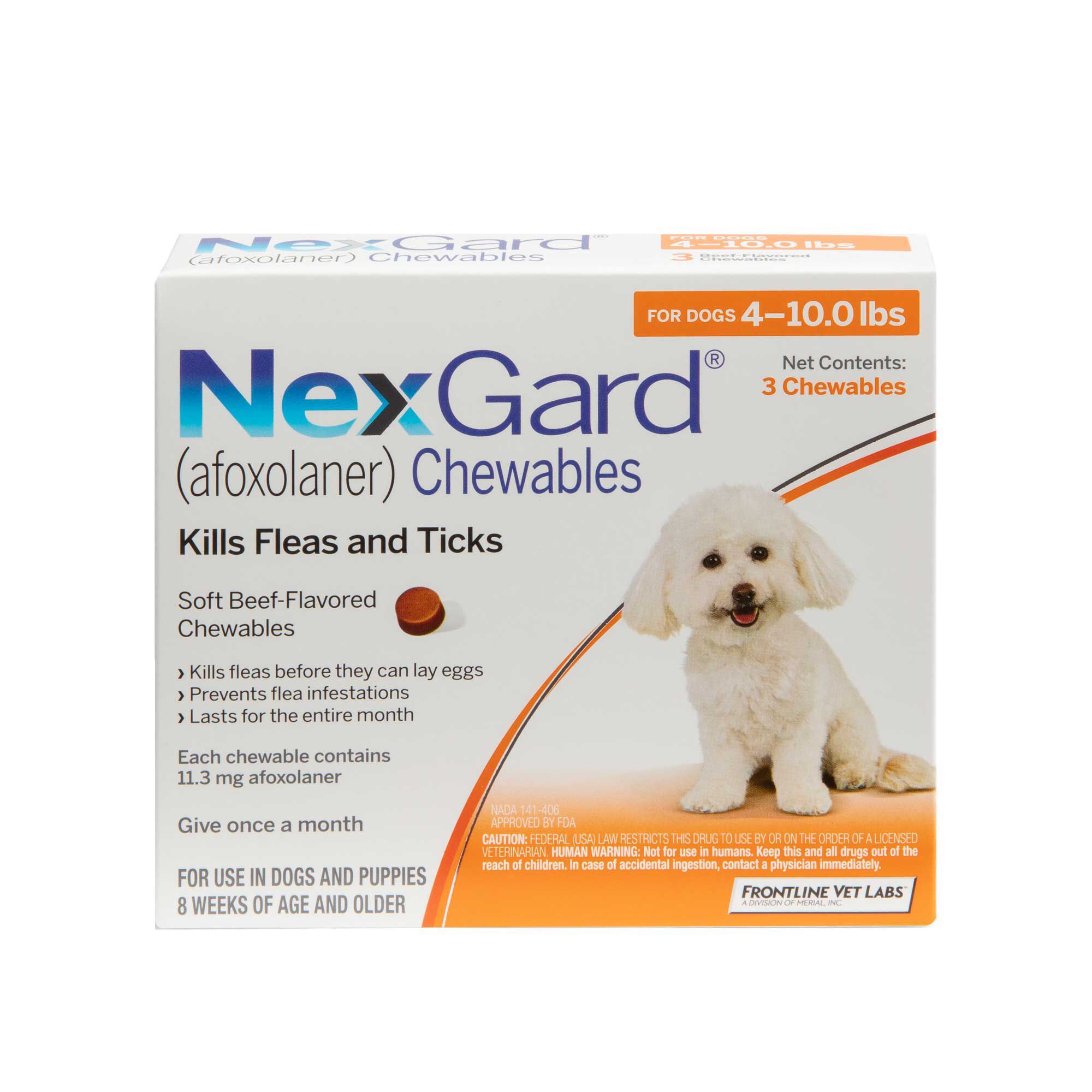 flea and tick chewables for large dogs