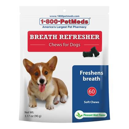 Breath Refresher Chews for Dogs 60 ct 1800PetMeds