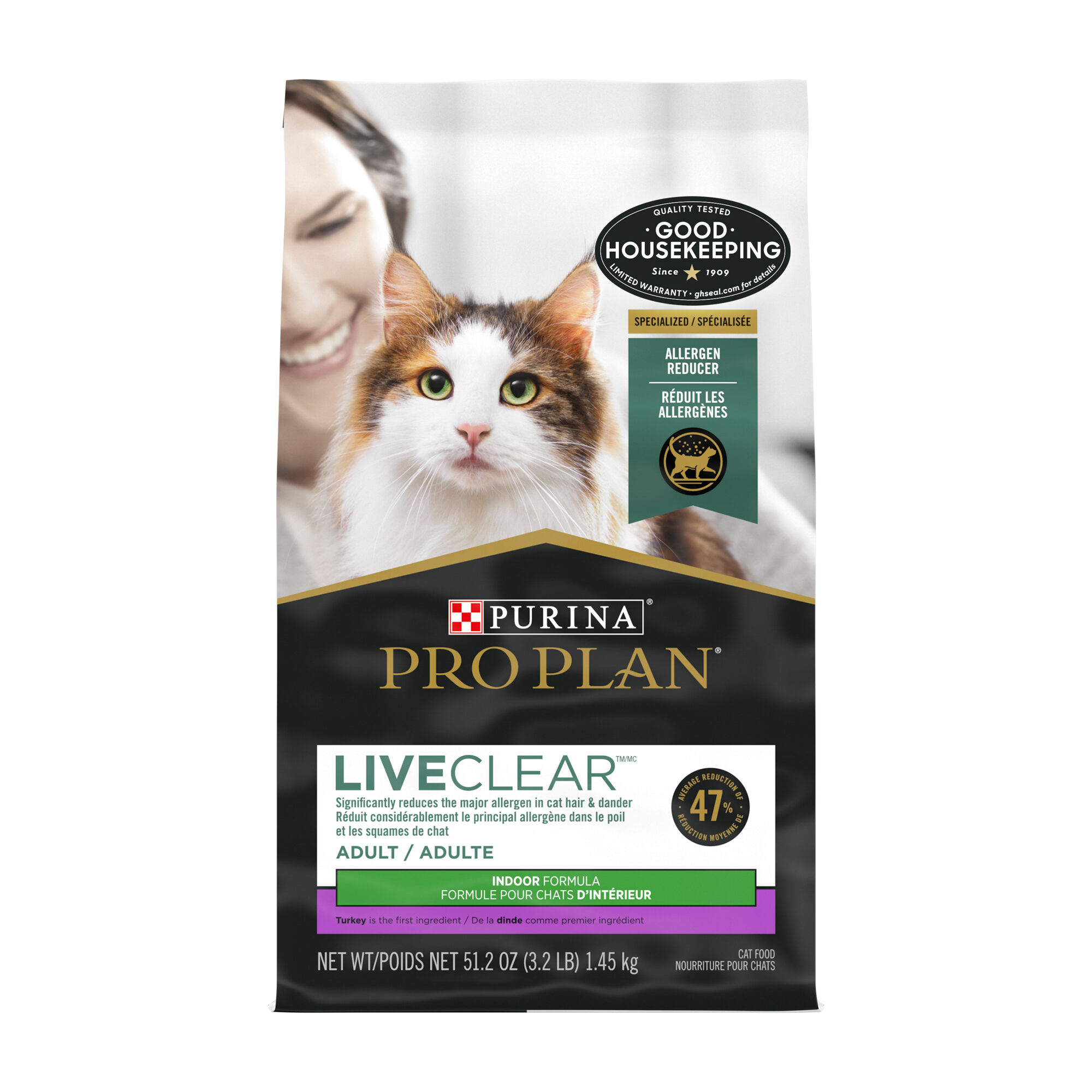 Purina Pro Plan LIVECLEAR Adult Indoor Turkey Rice Formula Dry