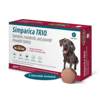 Simparica TRIO 1pk 88.1-132 lbs Chew product detail number 1.0