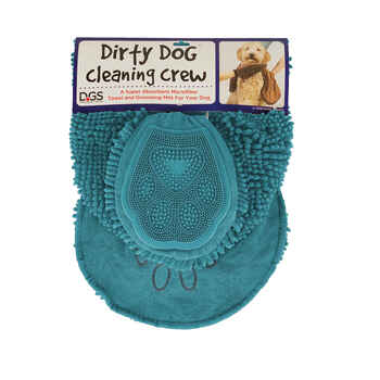 Dog Gone Smart Dirty Dog Cleaning Crew Grooming Mitt & Shammy Towel Bundle - Pacific Blue product detail number 1.0