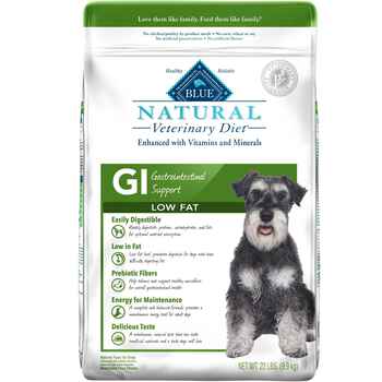 BLUE Natural Veterinary Diet GI Gastrointestinal Support Low Fat Dry Dog Food 22 lbs product detail number 1.0