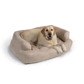 Snoozer Overstuffed Luxury Pet Sofa in Microsuede - Buckskin - Small product detail number 1.0