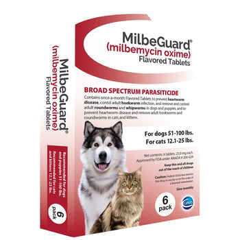 MilbeGuard - Generic to Interceptor 12 pk Extra Large Dogs 51-100 lbs or Cats 12.1-25 lbs product detail number 1.0