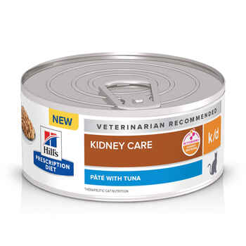 Hill's Prescription Diet k/d Kidney Care Pate with Tuna Wet Cat Food - 5.5 oz Cans -  Case of 24 product detail number 1.0