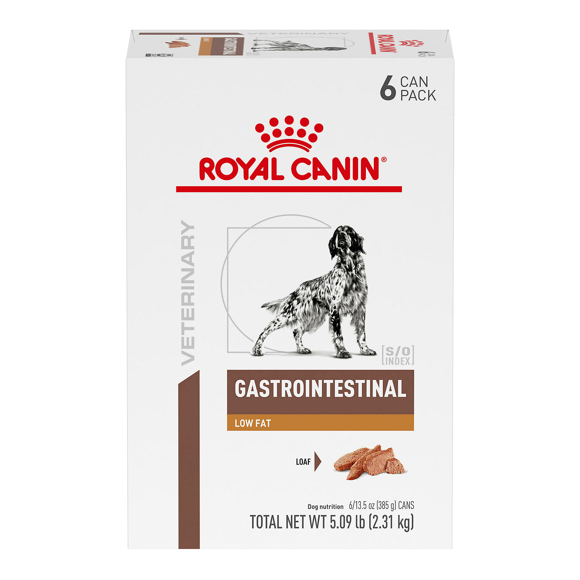 Royal Canin Veterinary Diet Canine Gastrointestinal Low Fat Loaf Wet Dog Food 13.5 oz Cans Pack of 6 1800PetMeds